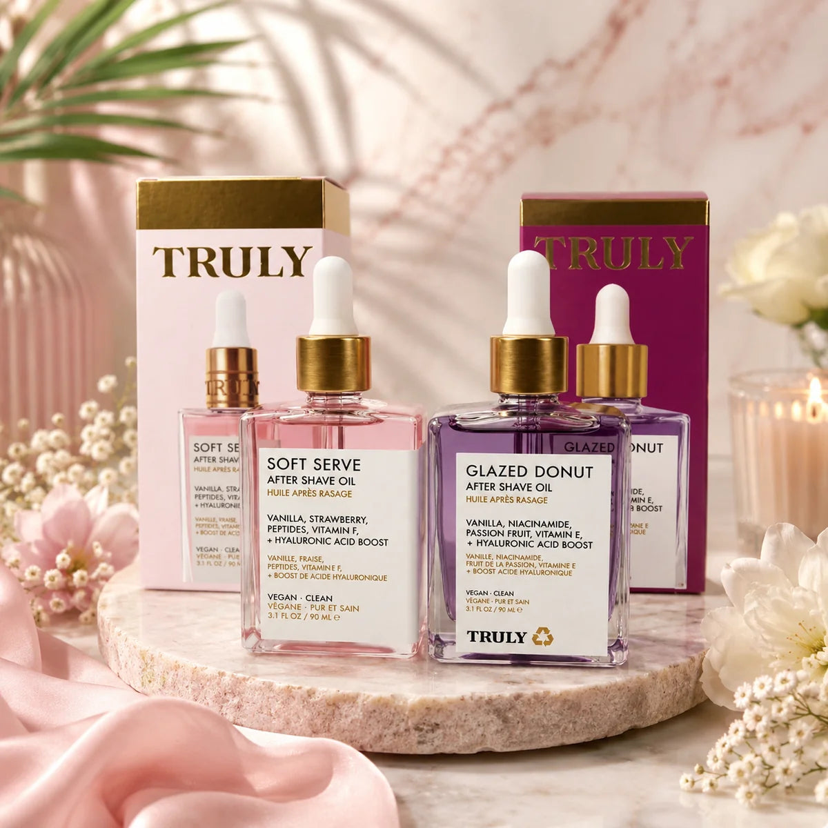 KIT TRULY FORMULA ACLARANTE + HIDRATANTE (ROSADO Y MORADO)