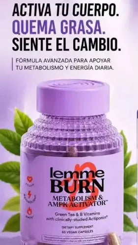 LEMME BURN 60 CAPSULAS QUEMADOR DE GRASA