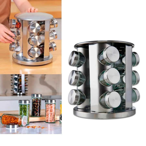 ORGANIZADOR DE ESPECIAS DE 12 PCS.