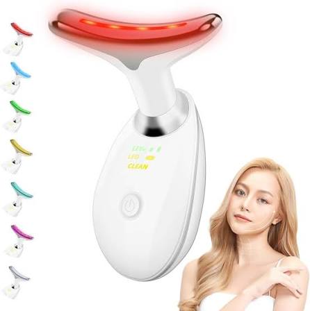 MASAJEADOR FACIAL DE 3 LUCES LED
