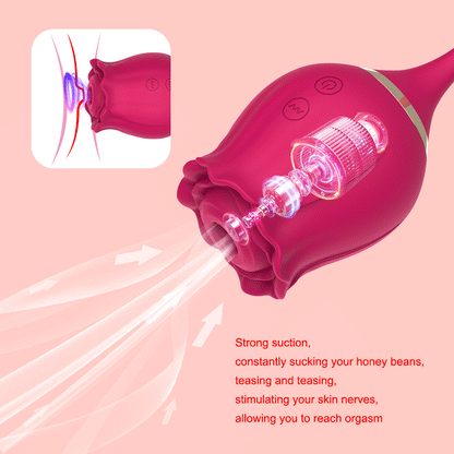 ROSA DEL PLACER VIBRADOR PARA MUJERES, ESTIMULADOR SEXUAL