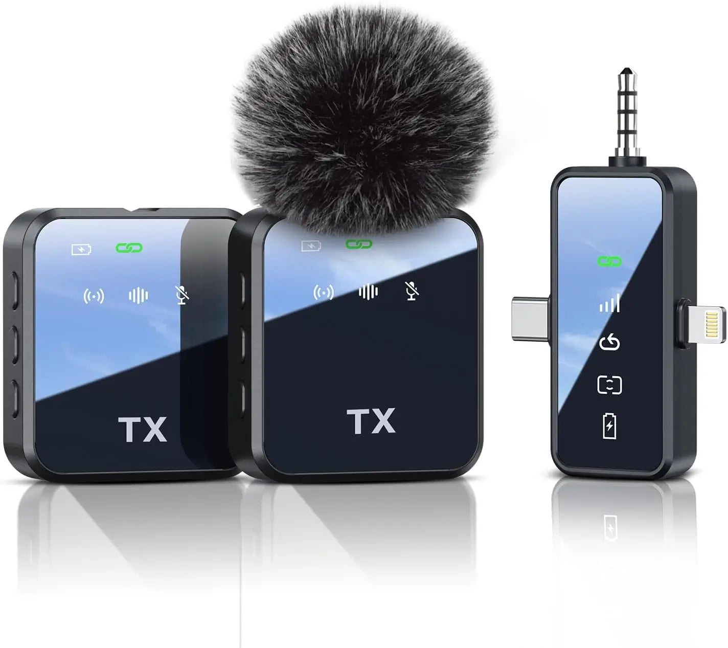 MICROFONO INALAMBRICO WIRELESS F-11 3 EN 1